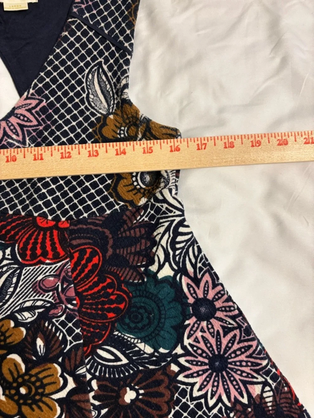 Maeve Anthropologie Floral Swing Dress Size Large Boho Print Sleeveless - Picture 4 of 8